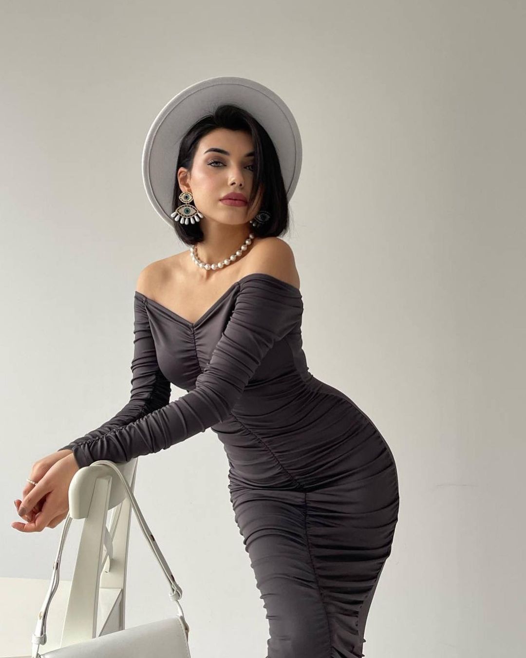 Ebru Kleid Grau