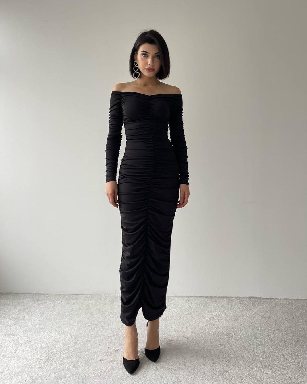 Ebru Kleid Schwarz