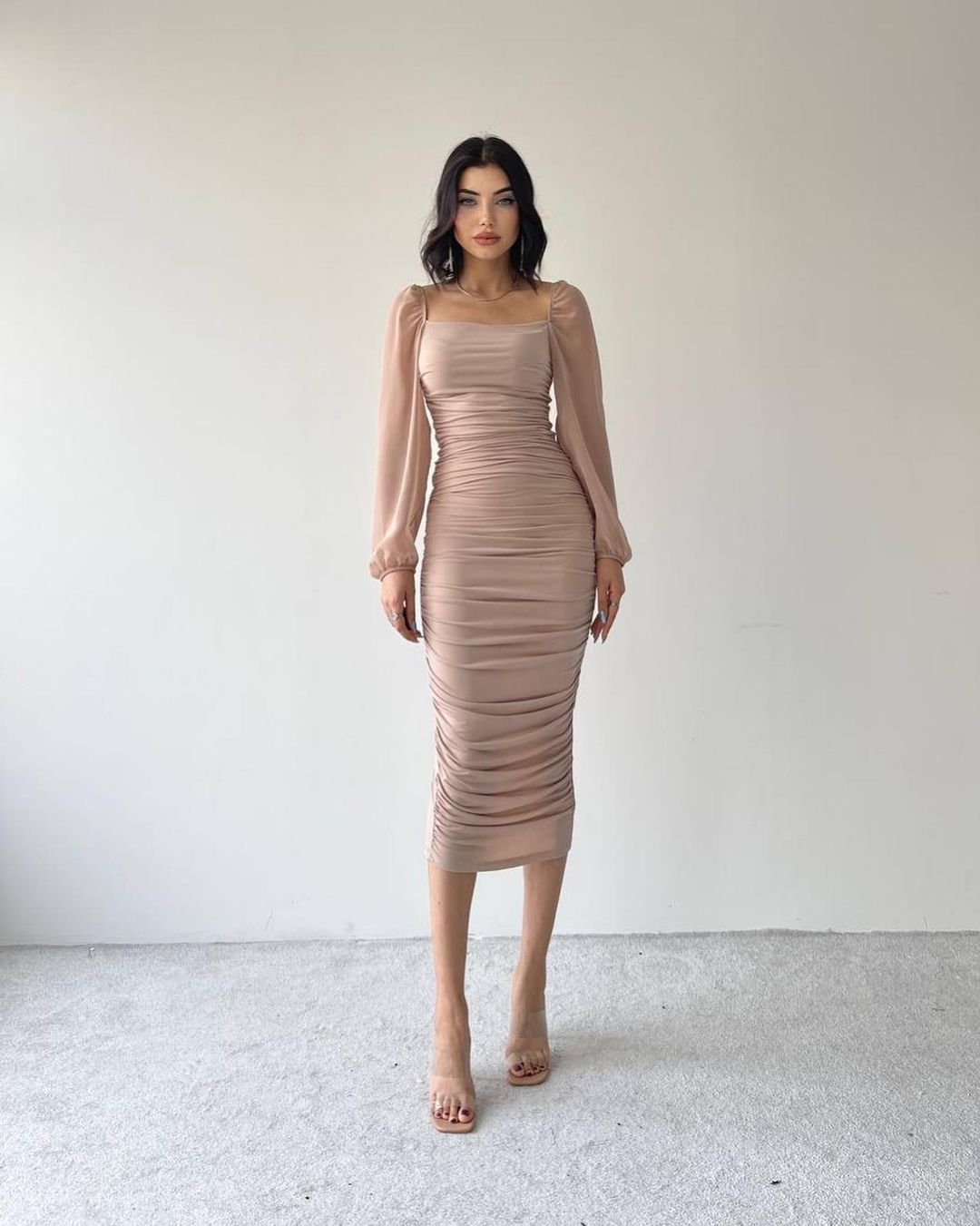 Deray Kleid Beige