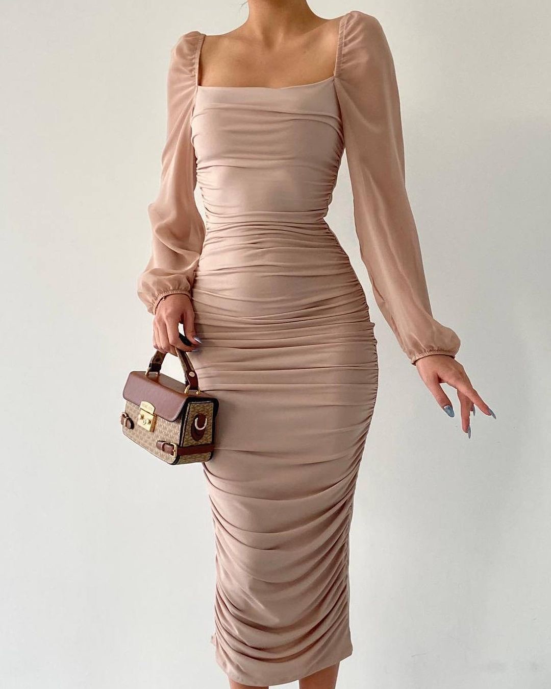 Deray Kleid Beige