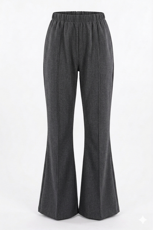Graue Schlaghose für Damen – Eleganz & Komfort