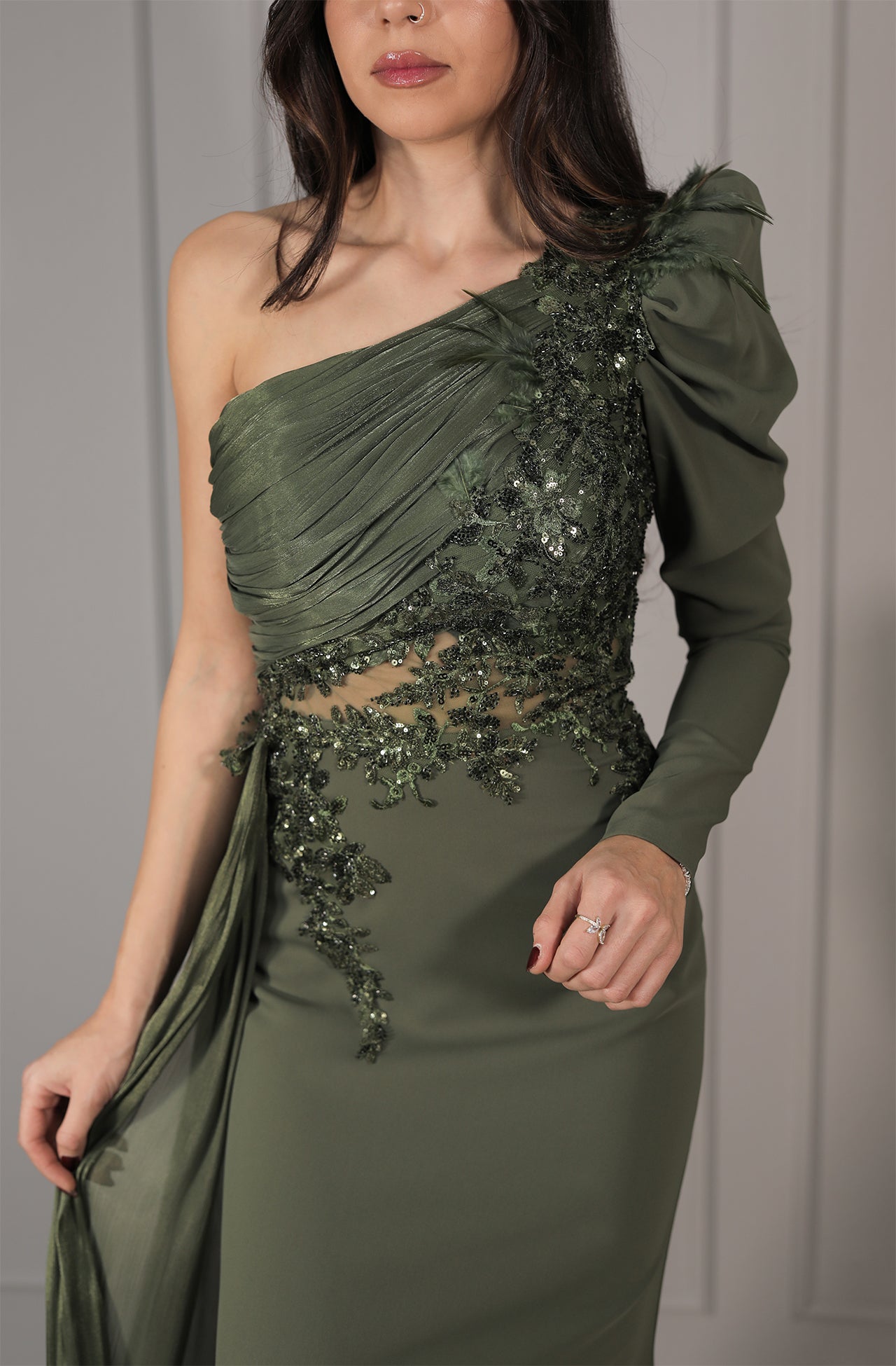 Hale Dress - Olivgrün