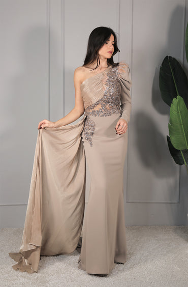 Hale Dress - Taupe