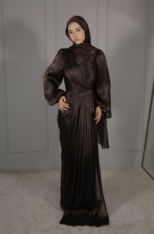 Hilal Dress - Braun