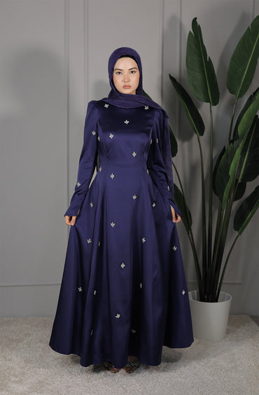 Huda Dress - Nachtblau