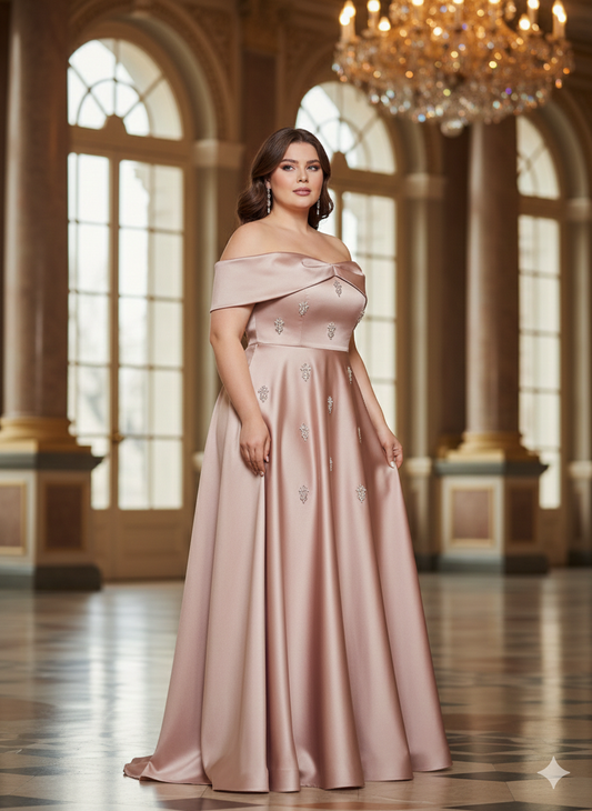 Romy Dress - Champagner-Rosé