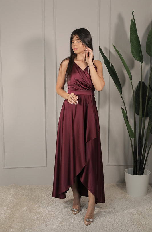 Lari Dress - Bordeaux