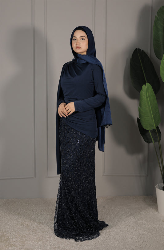 Liyana Dress - Dunkelblau
