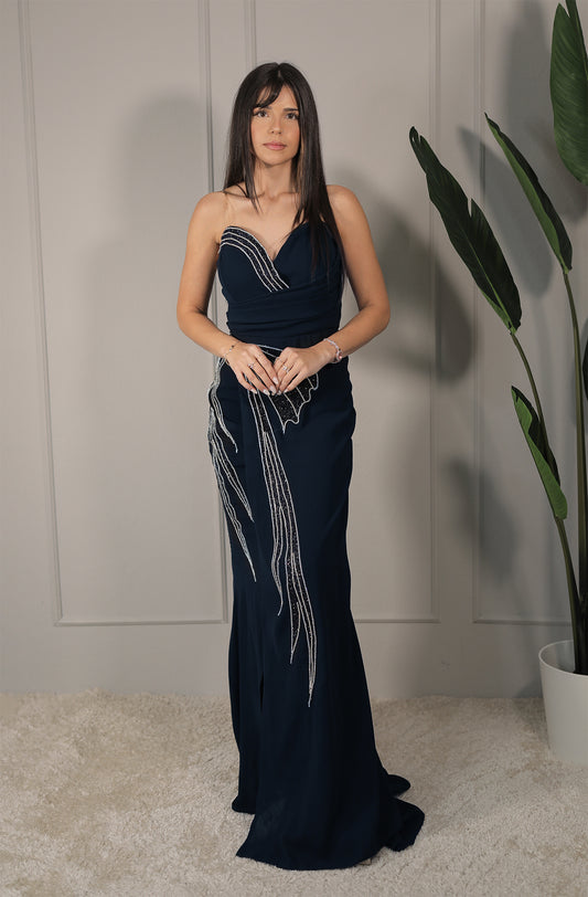 Mona Dress - Dunkelblau