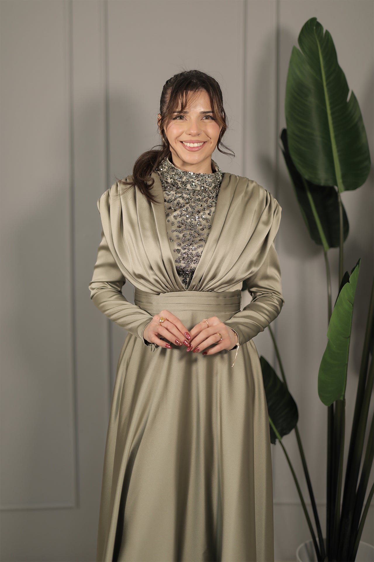 Nalan Dress- Grün