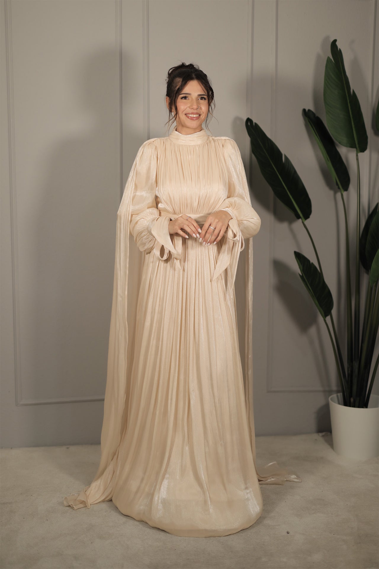 Nevra Dress - Beige