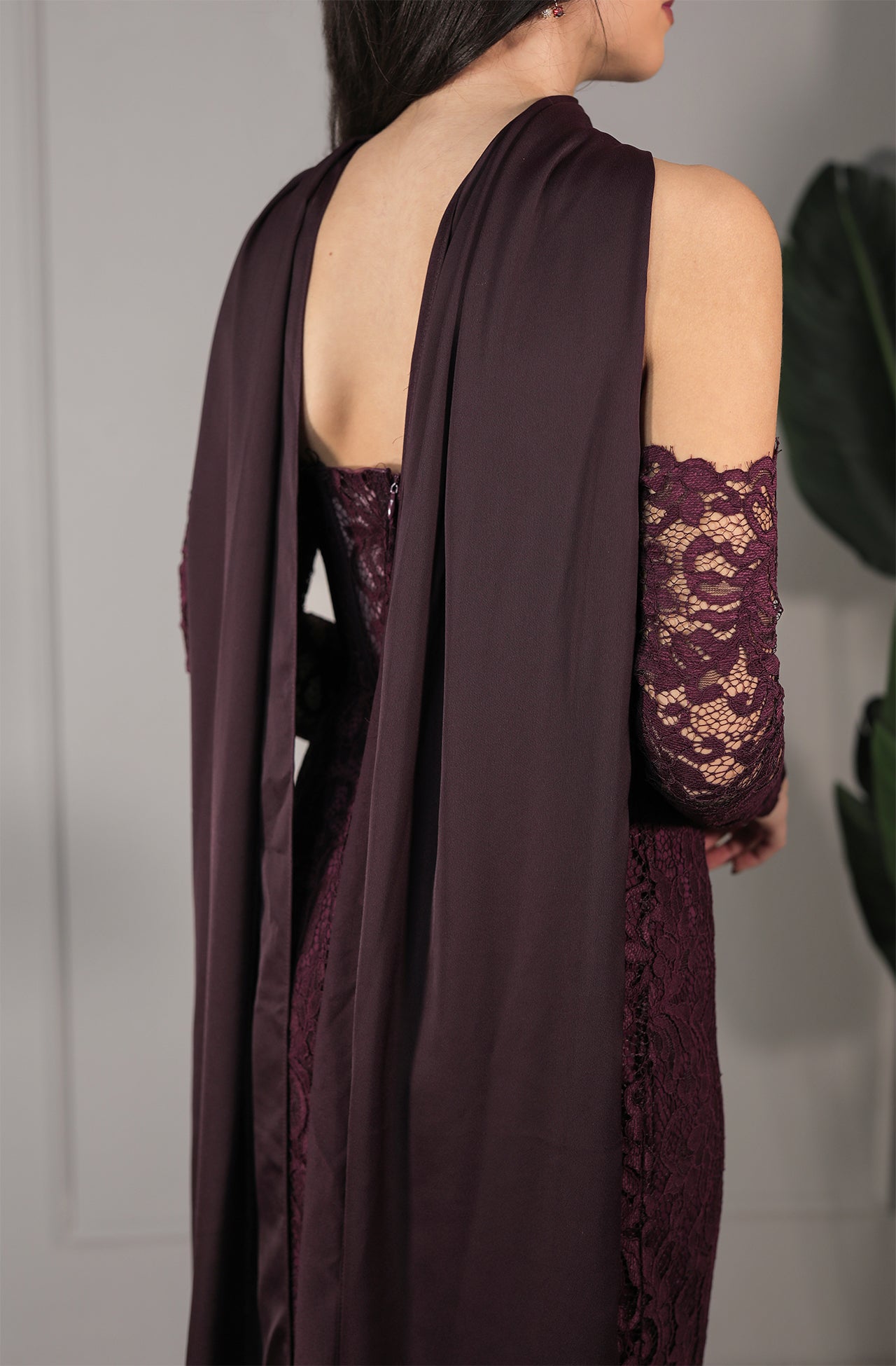 Nila Dress - Burgunderrot