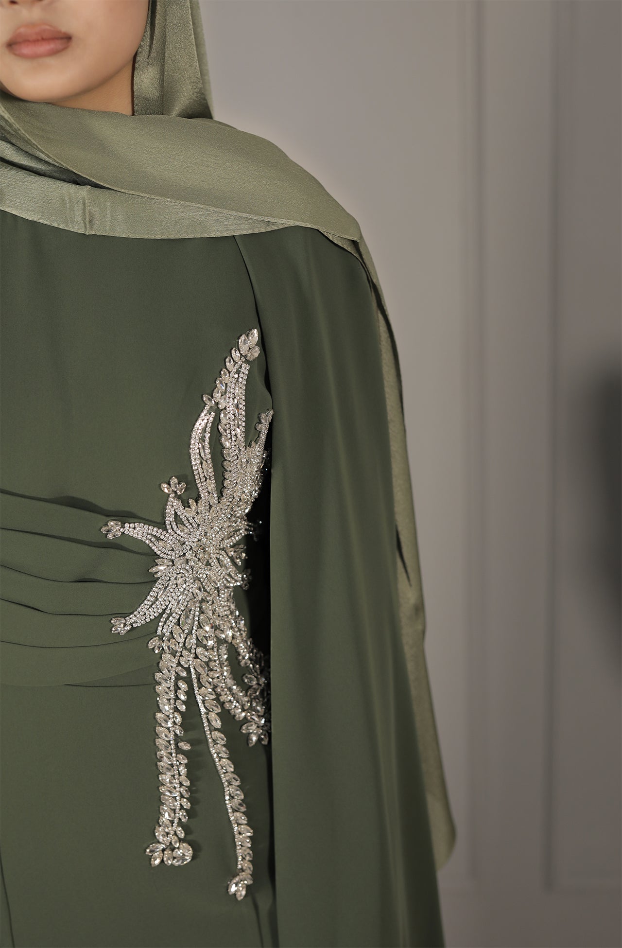 Rania Dress - Olivgrün