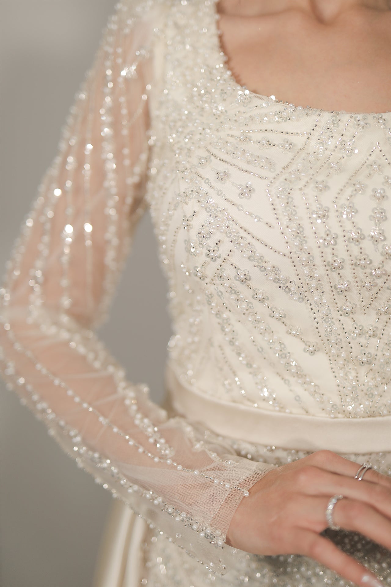 Saren Dress - Creme