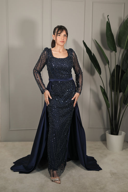 Saren Dress - Dunkelblau