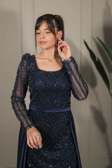 Saren Dress - Dunkelblau