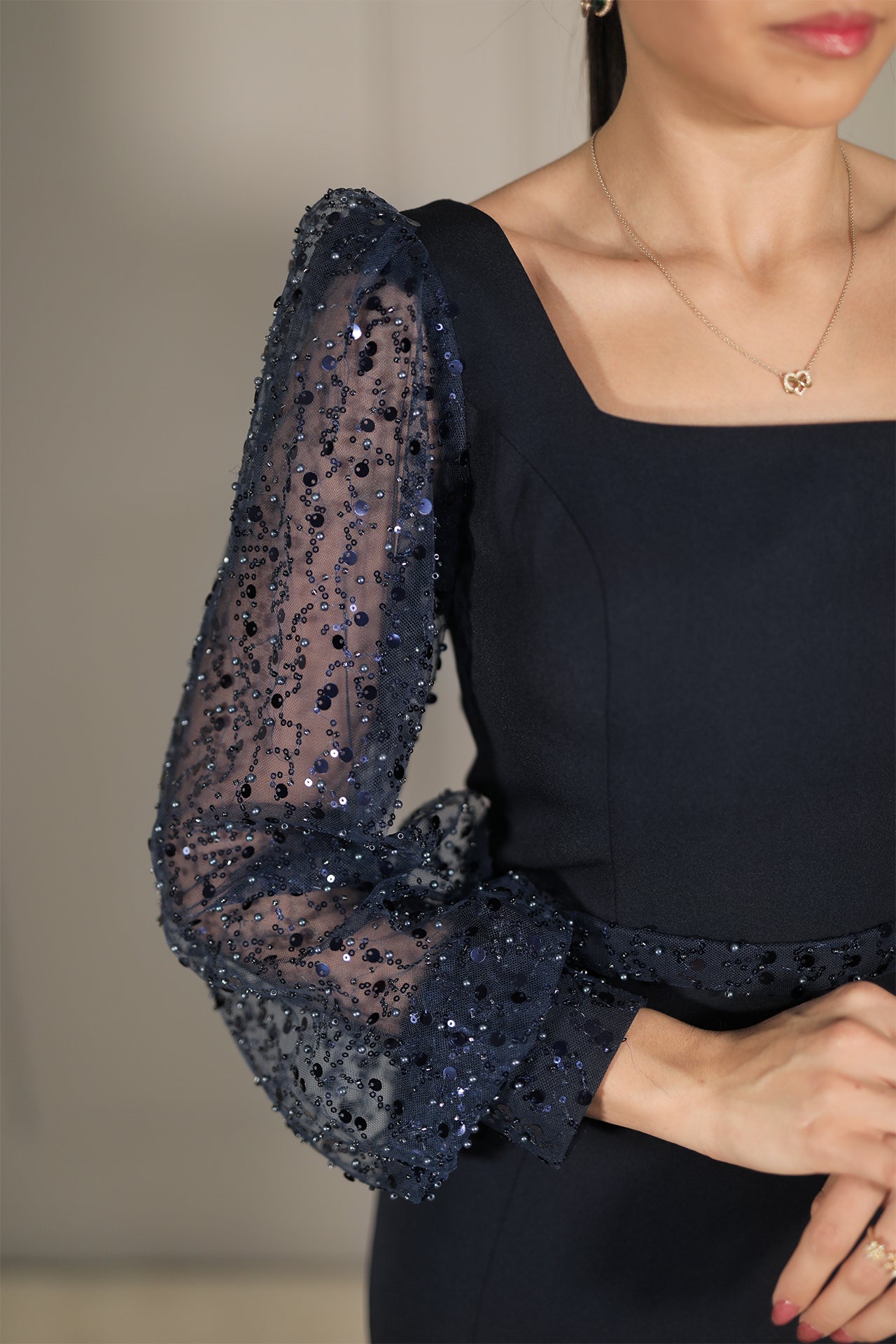 Sinem Dress - Marineblau