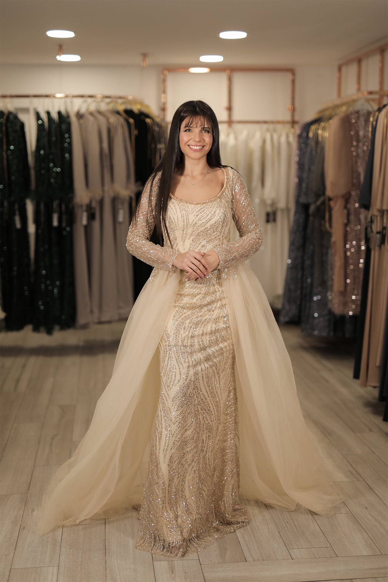 Stella Dress - Gold