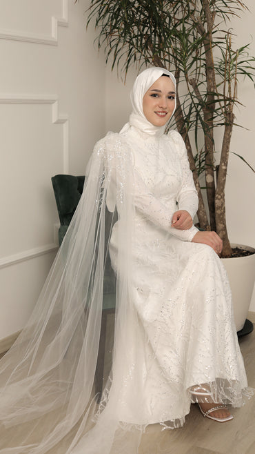 Schneeflocke Ballkleid