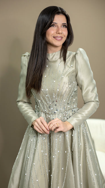 Amira Dress-Olivgrün