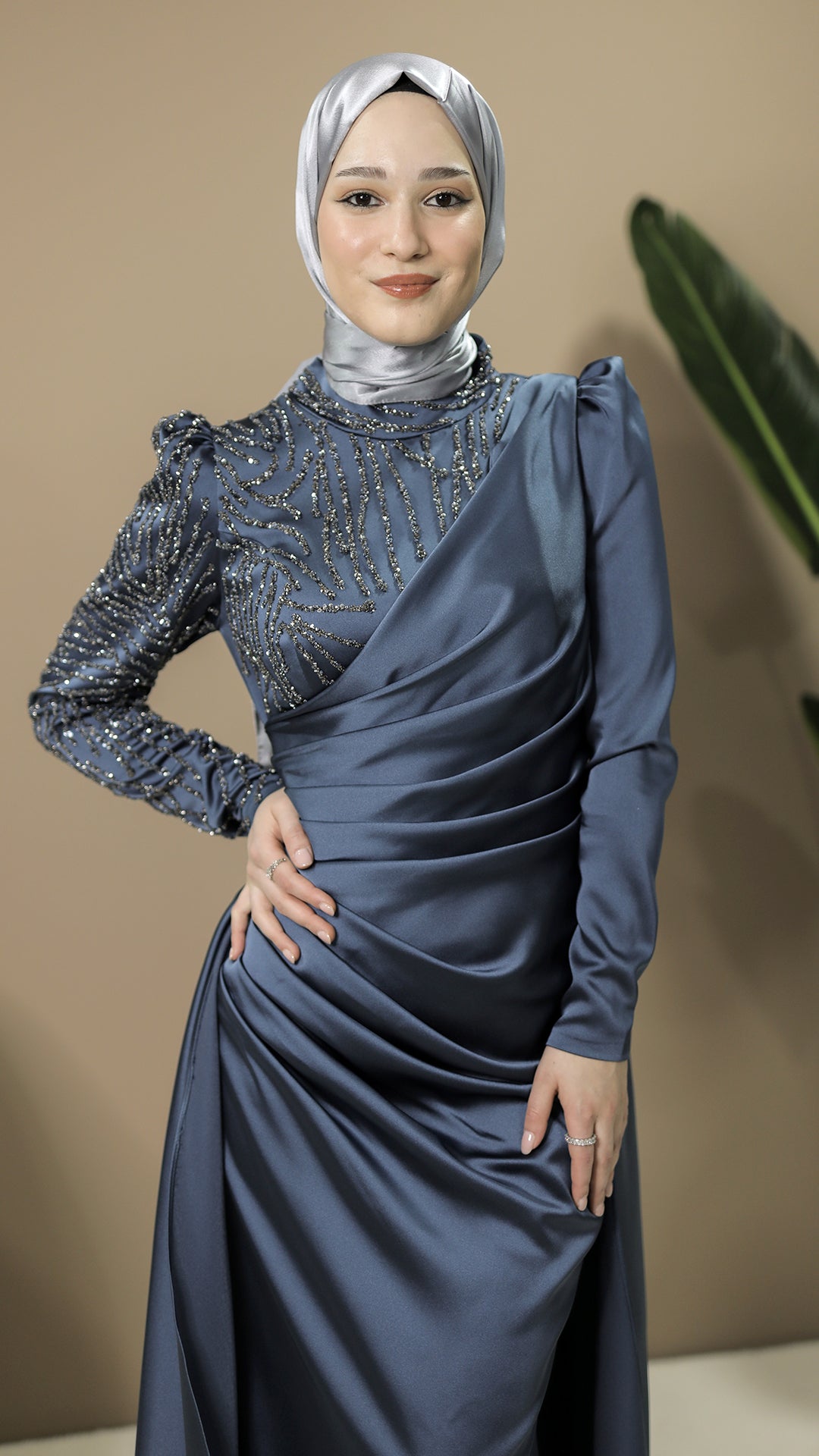 Mera Blaue AbendKleid