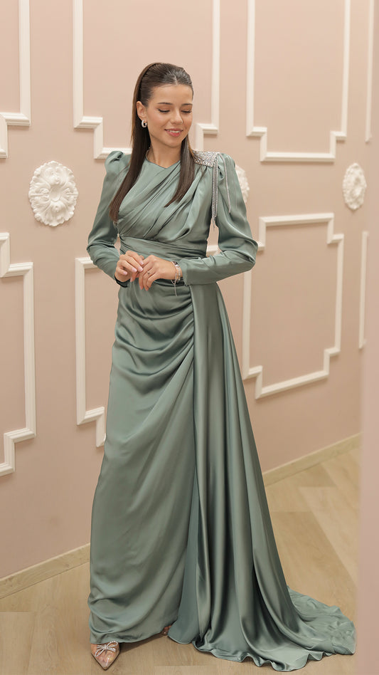 Ewige Reinheit Abaya Minzgrün