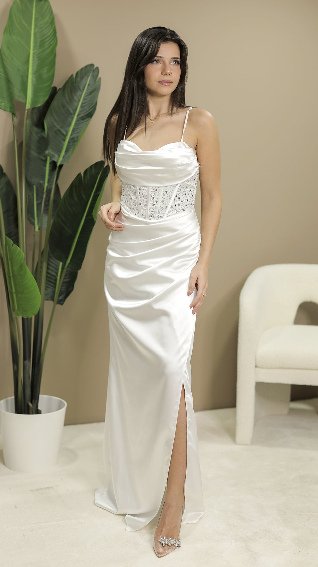 Henin Kleid-Weiß