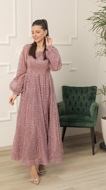 Atemberaubendes Abendoutfit Pink