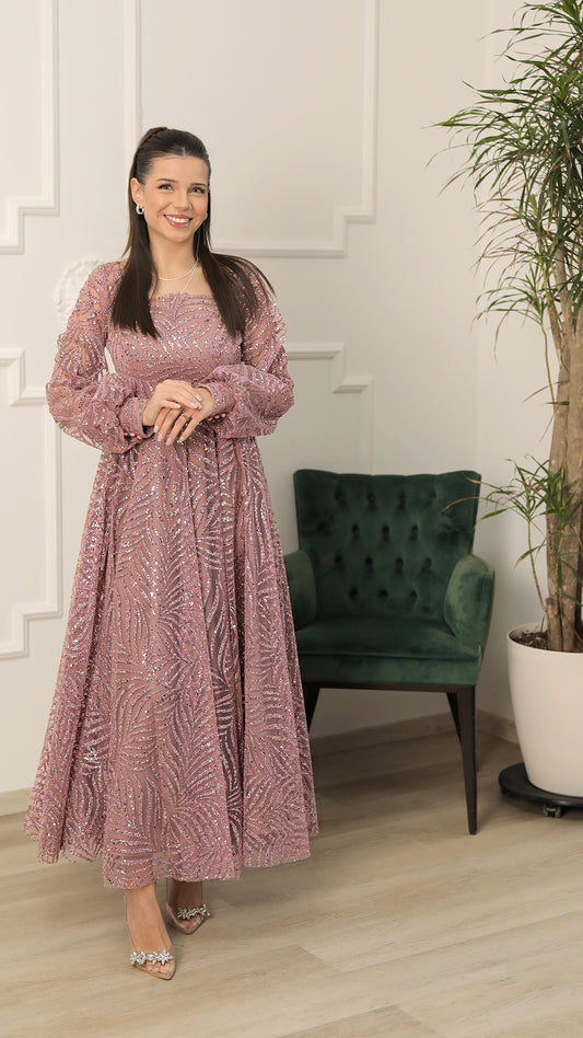 Atemberaubendes Abendoutfit Pink