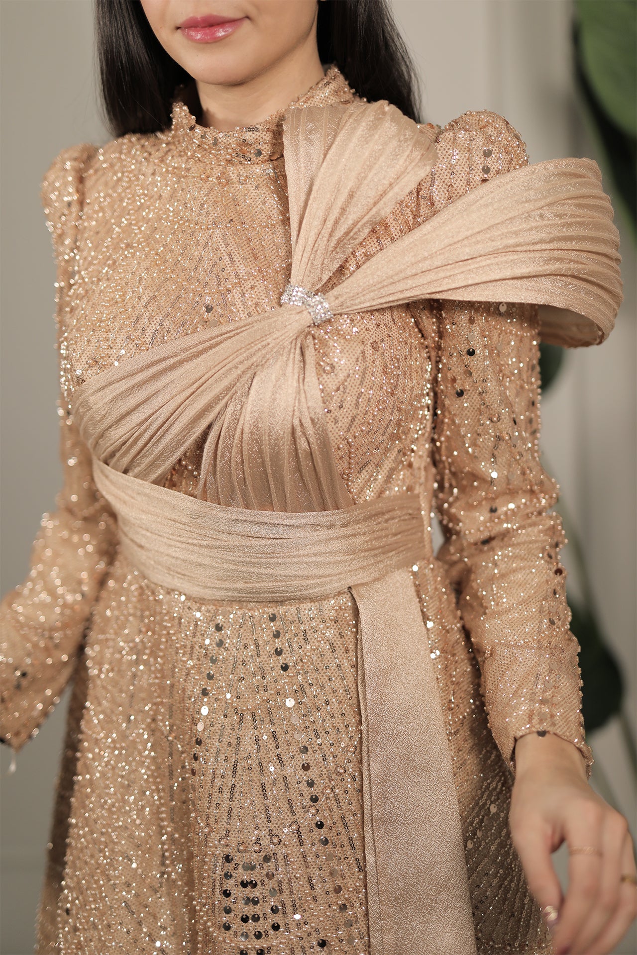 Amara Dress - Gold