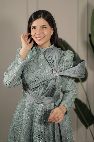 Amara Dress - Minzgrün