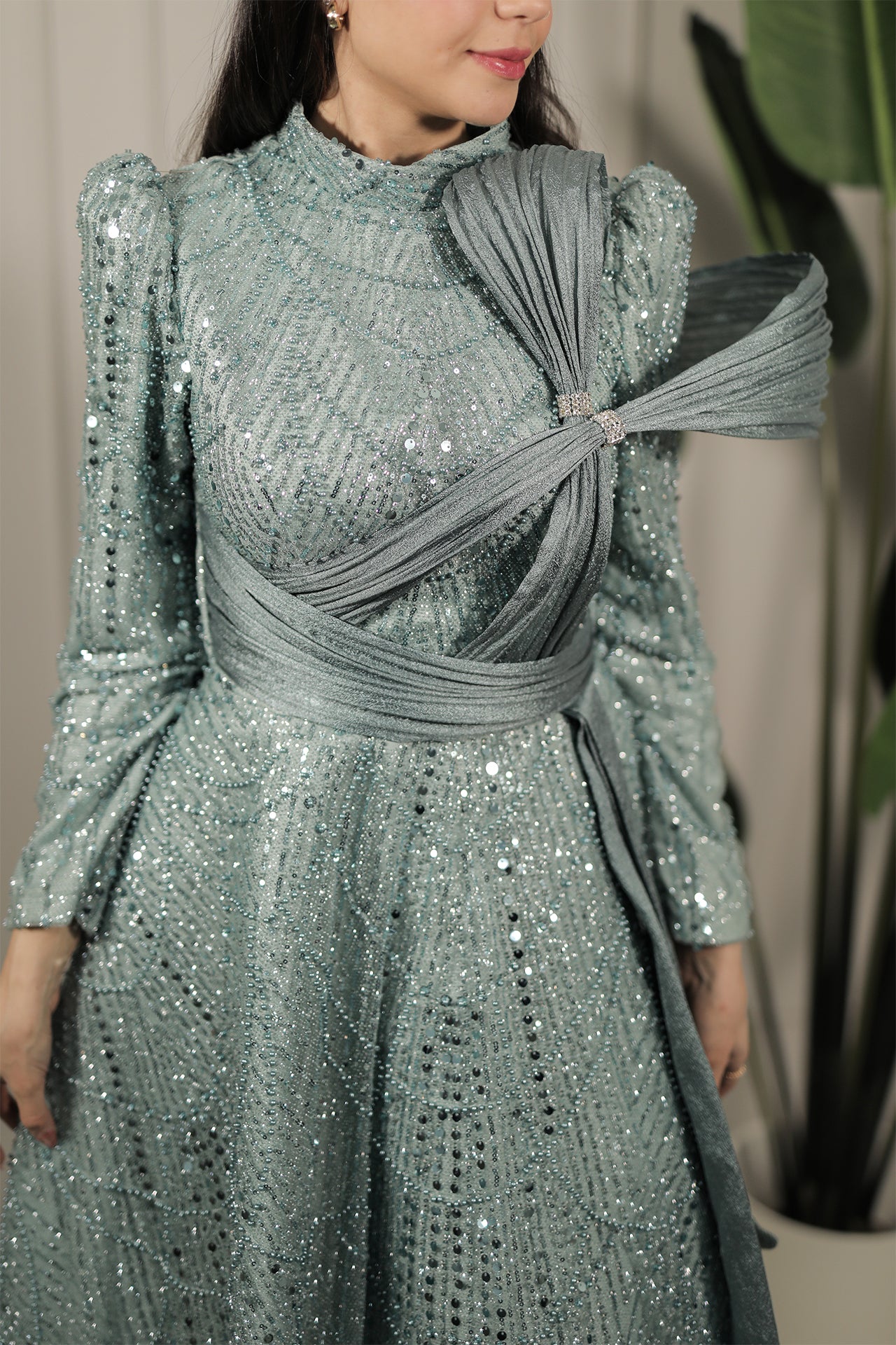 Amara Dress - Minzgrün