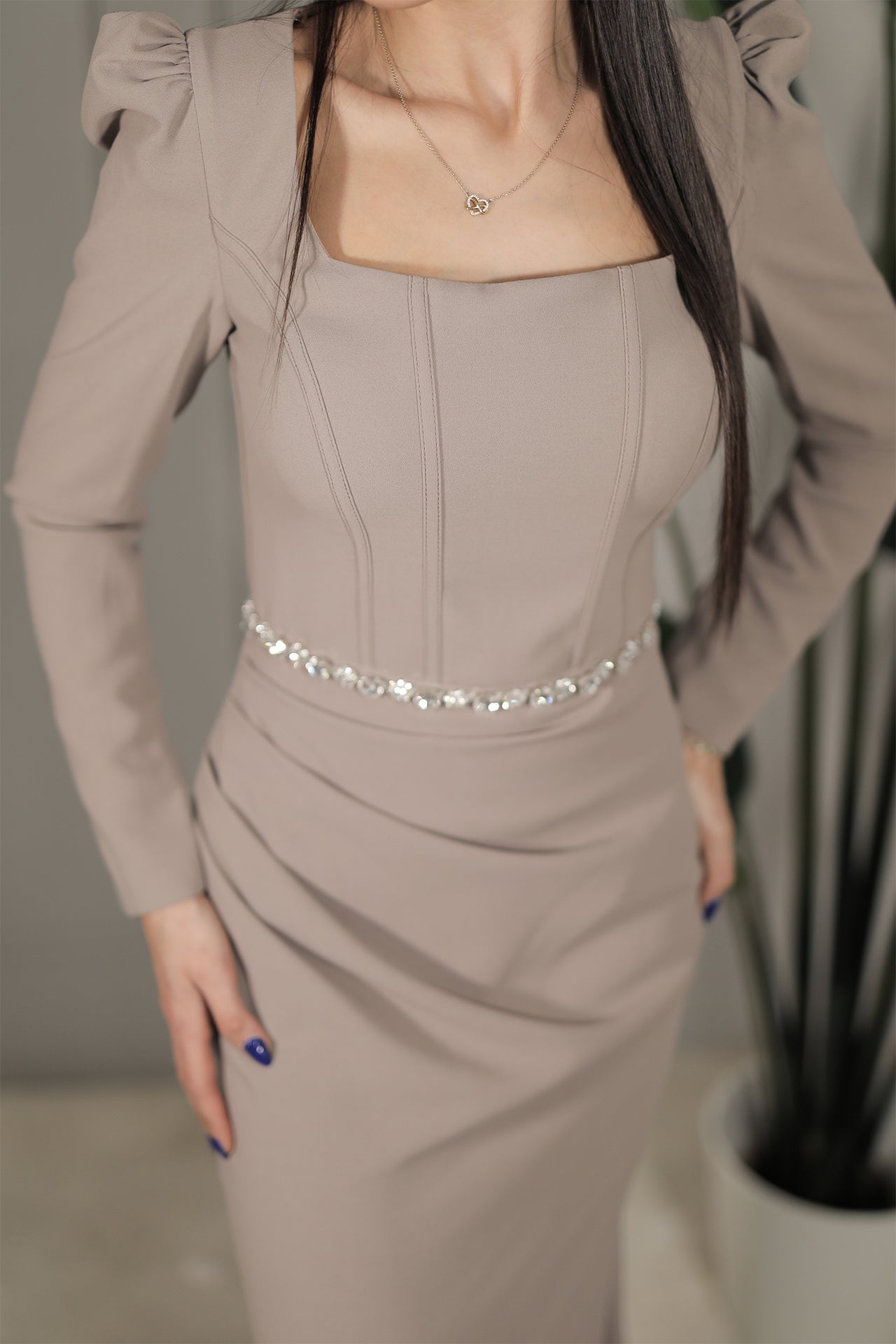 Beliz Dress - Beige
