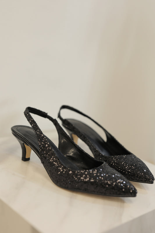Schwarz Diamant Eleganz Pumps