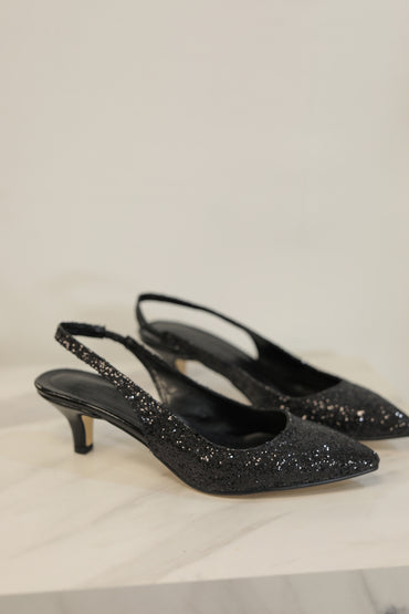 Schwarz Diamant Eleganz Pumps