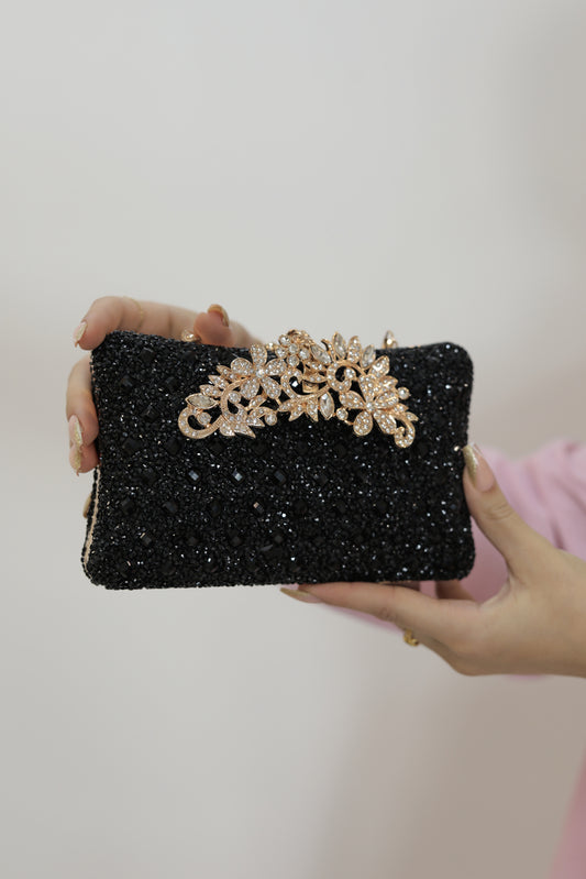 Black elegance with gold accents bag