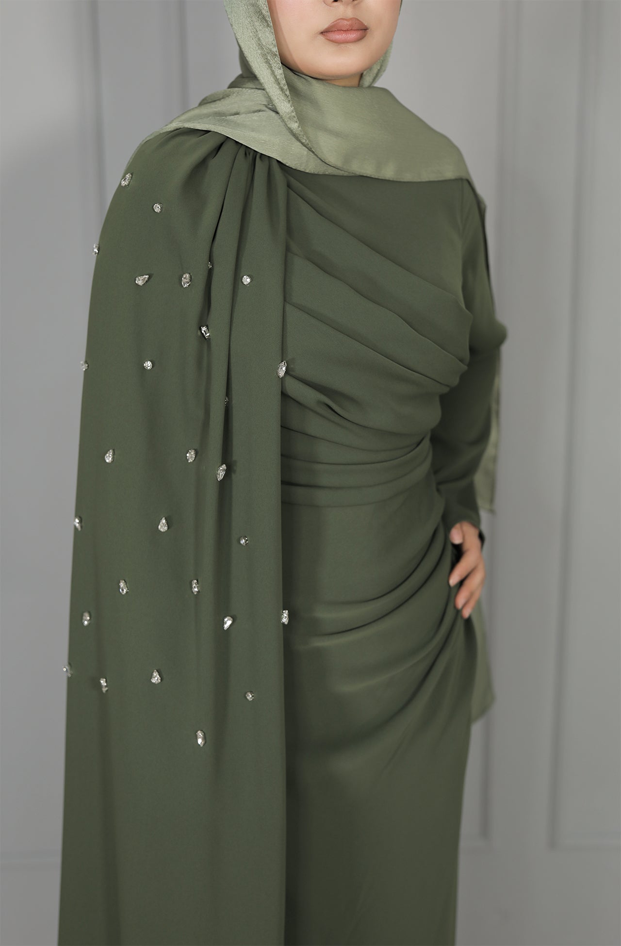 Dima Dress - Khakigrün