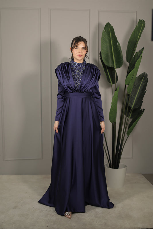 Nalan Dress - Dunkelblau