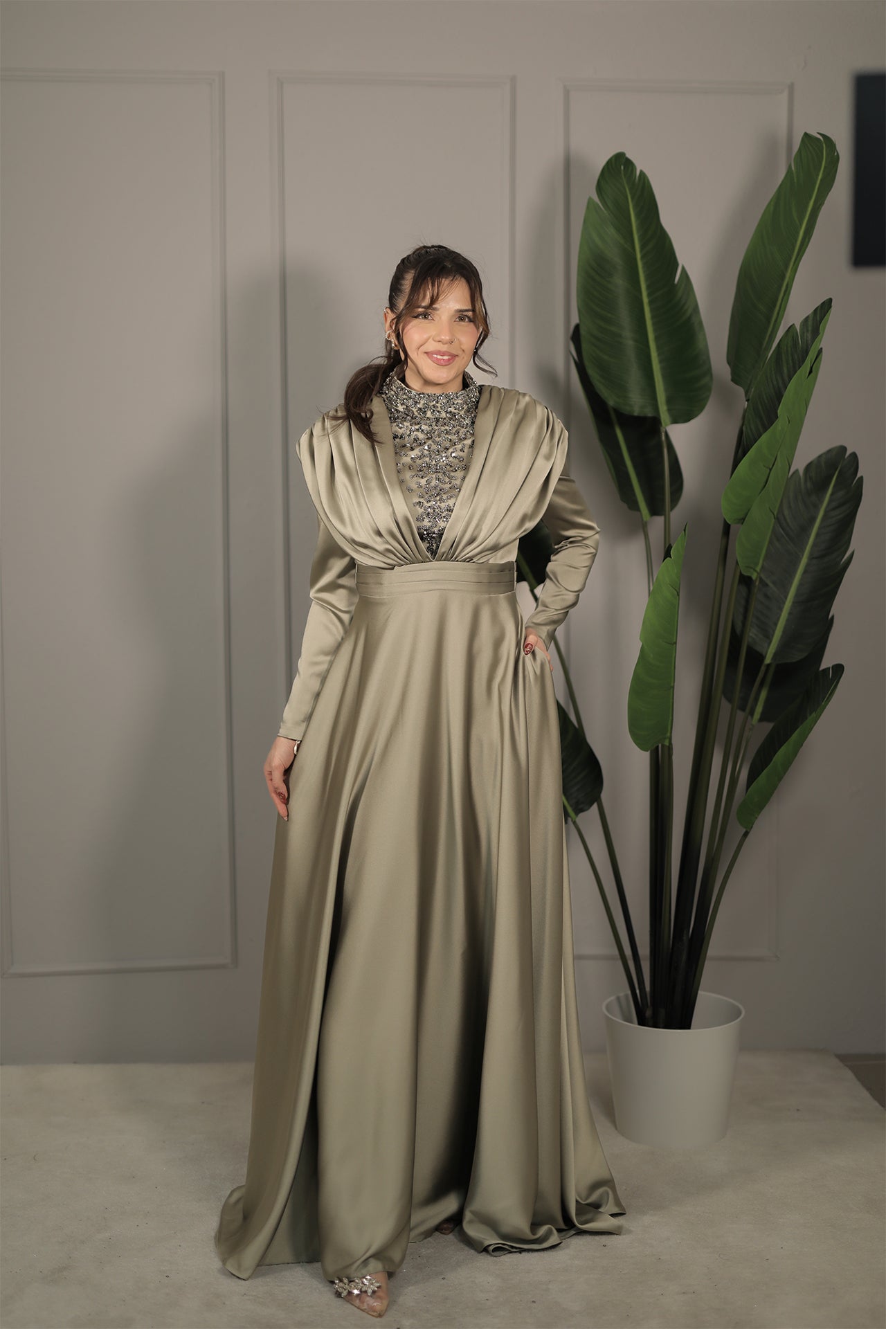 Nalan Dress- Grün