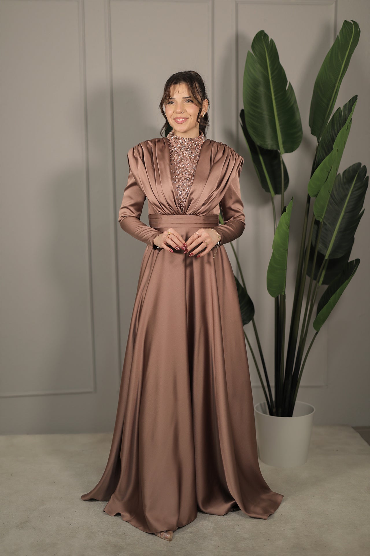 Nalan Dress - Bronze