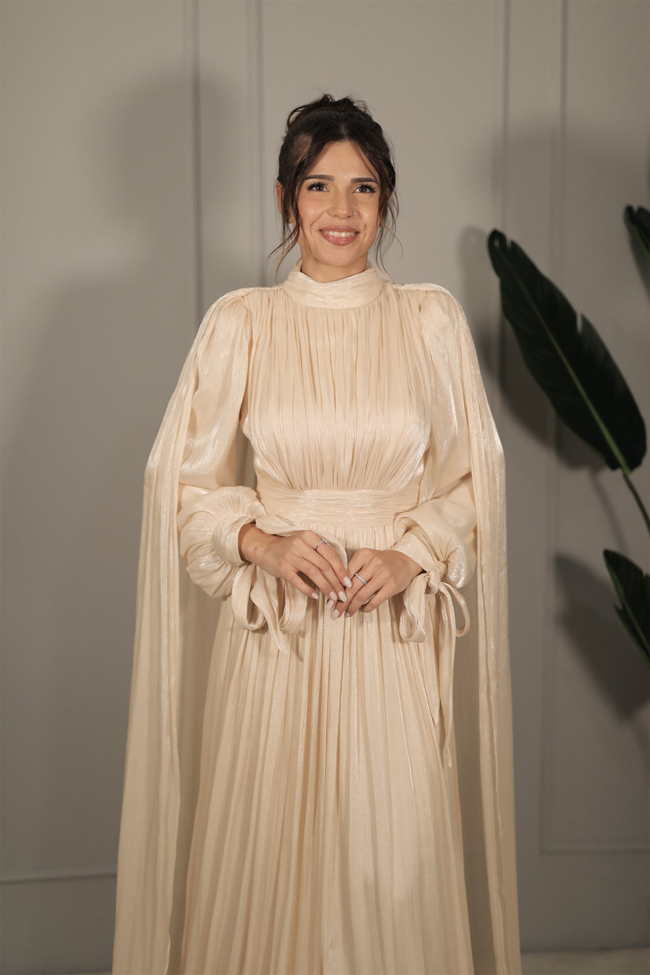 Nevra Dress - Beige