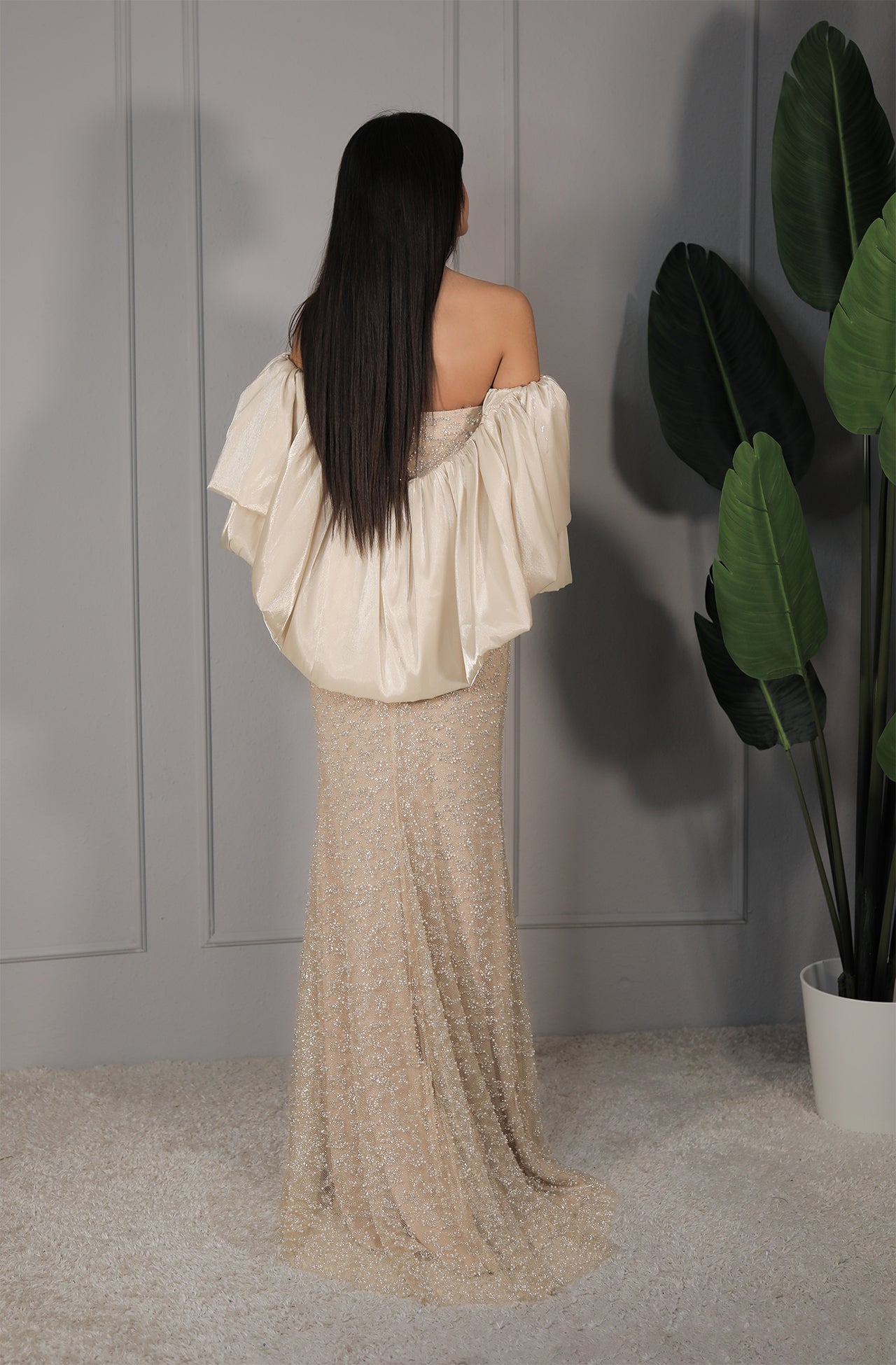 Reya Dress - Champagner