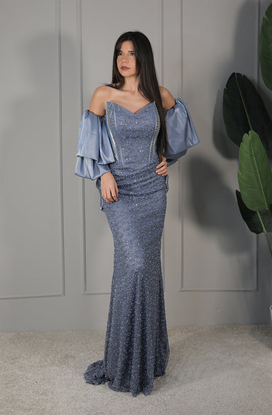 Reya Dress - Blau