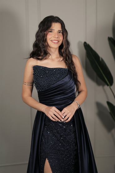 Sara Dress - Dunkelblau