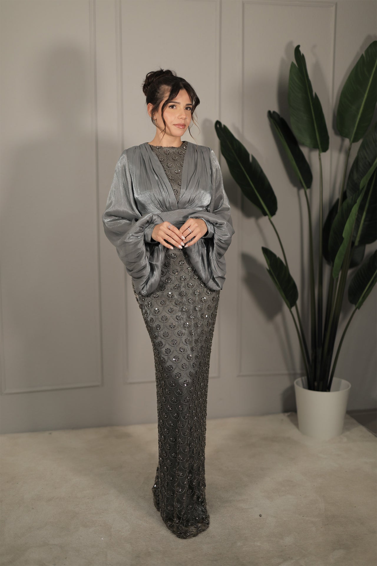 Sarey Dress - Grau