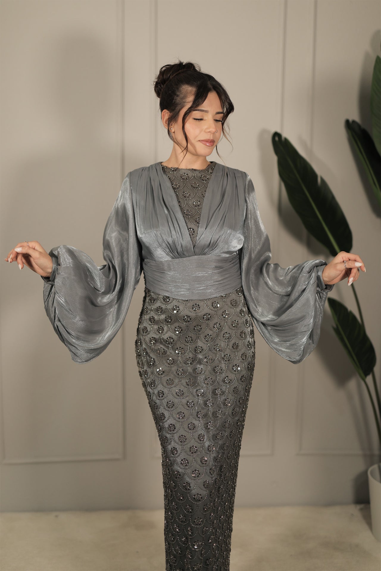 Sarey Dress - Grau
