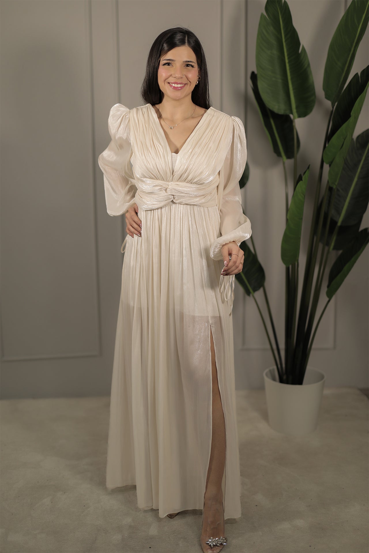 Selma Dress - Beige