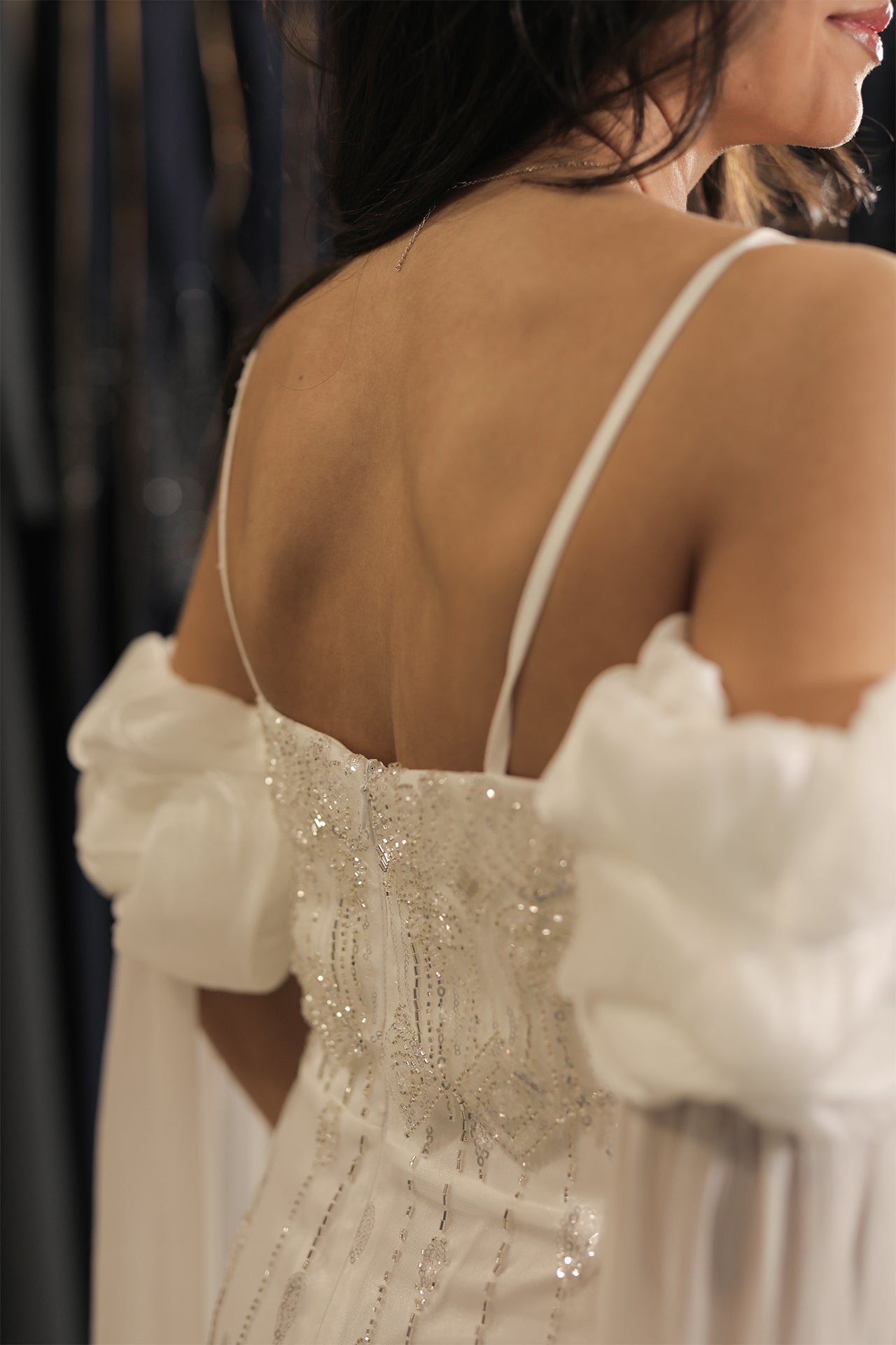 Selva Dress – Standesamtkleid Weiß