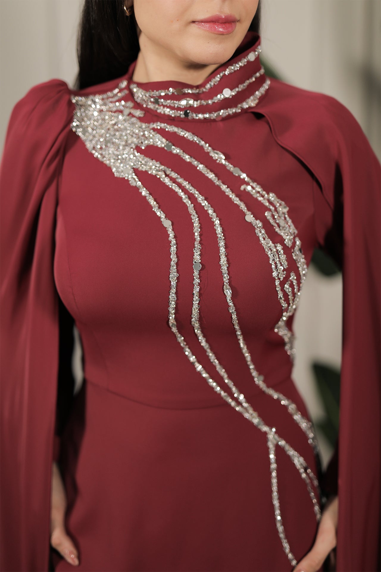 Talia Dress - Bordeaux