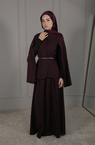 Mürdüm Maxirock für Damen – Elegante Modest Fashion